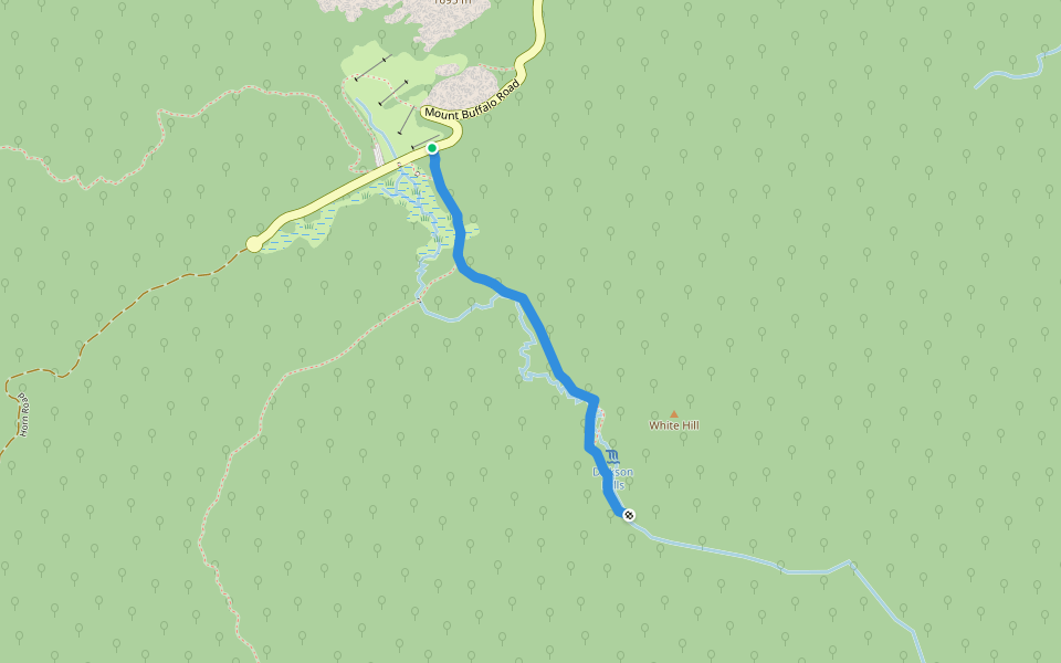 Dickson Fall Nature Walk walking route map in Mount Buffalo