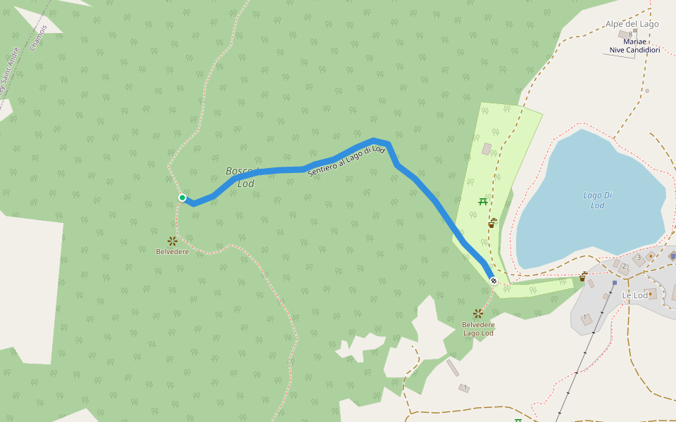 Sentiero al Lago di Lod