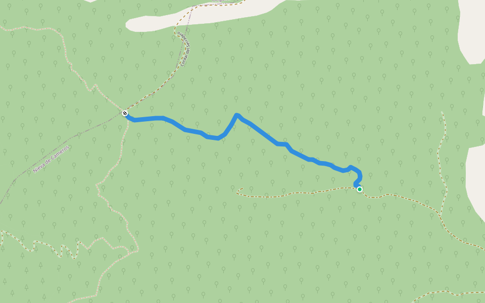 GR 93 Senda de la Mohosa walking route map in Nieva de Cameros
