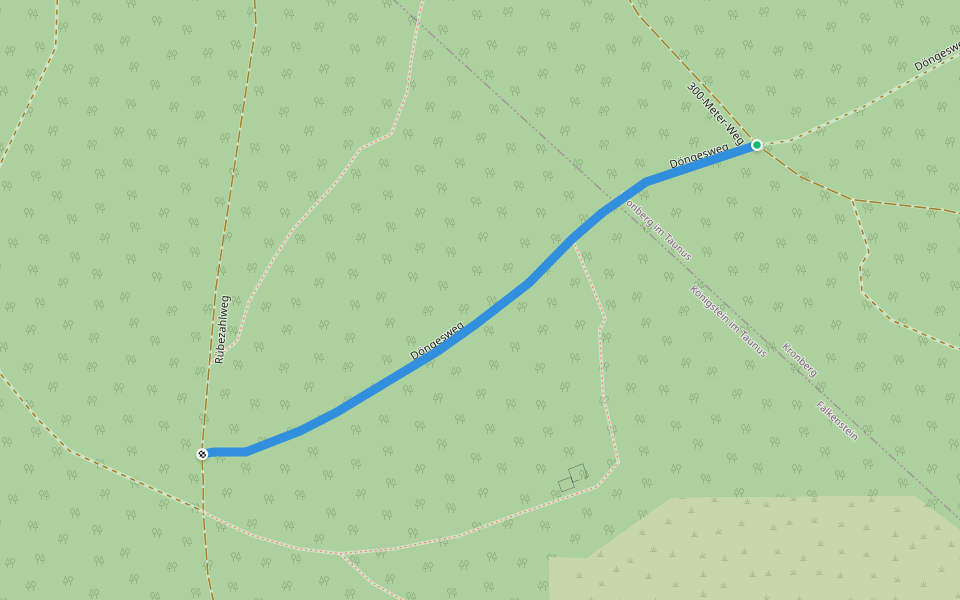 Döngesweg walking route map in Kronberg im Taunus
