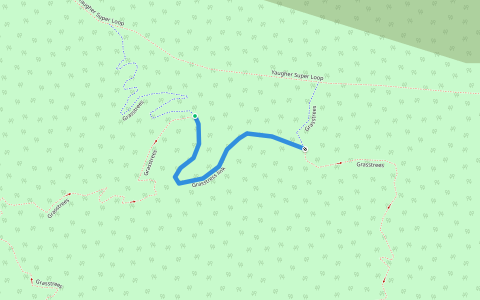 Grasstress link walking route map in Forrest
