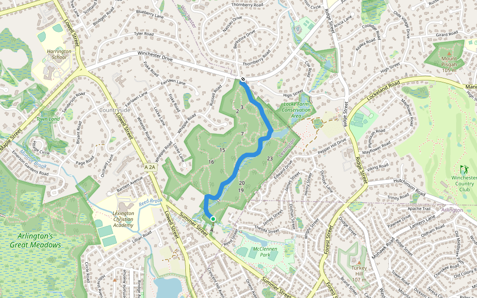 ACROSS Lexington Trail (blue)