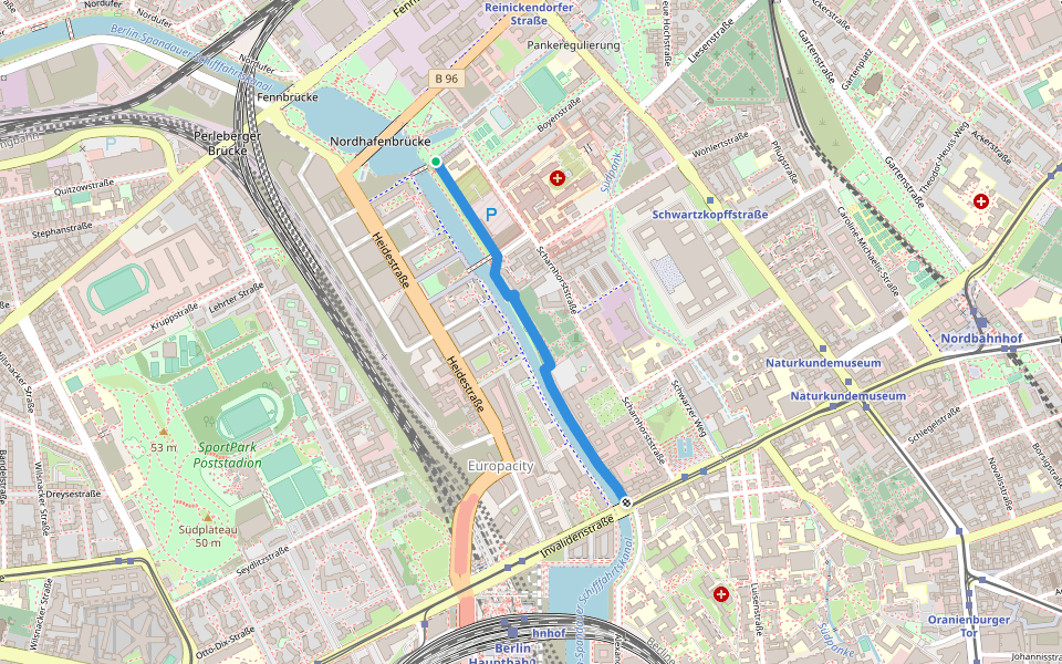 Promenade am Berlin-Spandauer-Schifffahrtskanal