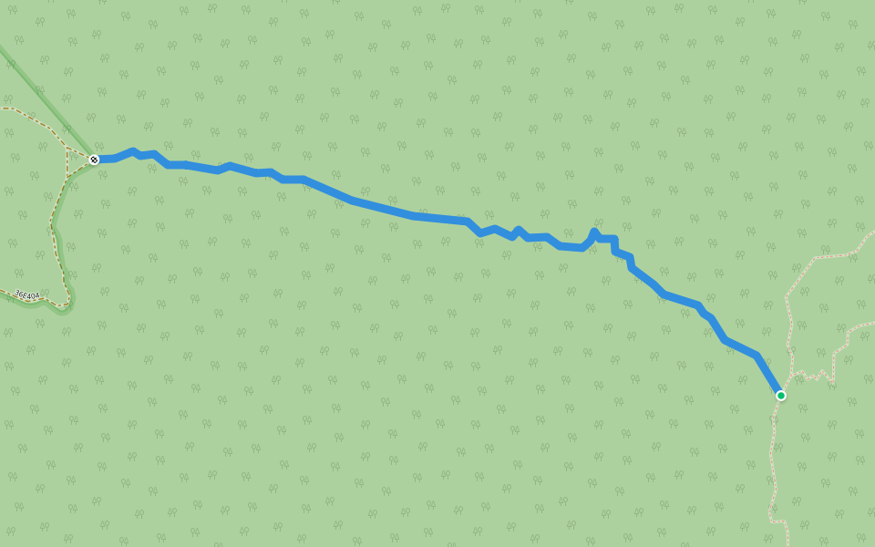 Sidehill Springs walking route map in Big Pine