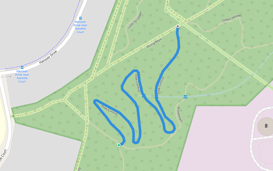 Flow Control walking route map in Alexandra Hills