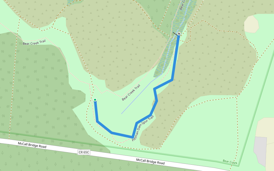 Spur Trail walking route map in Quincy