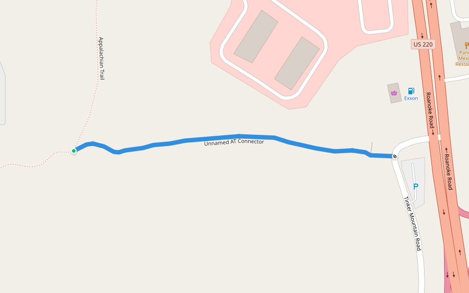 Unnamed AT Connector walking route map in Daleville