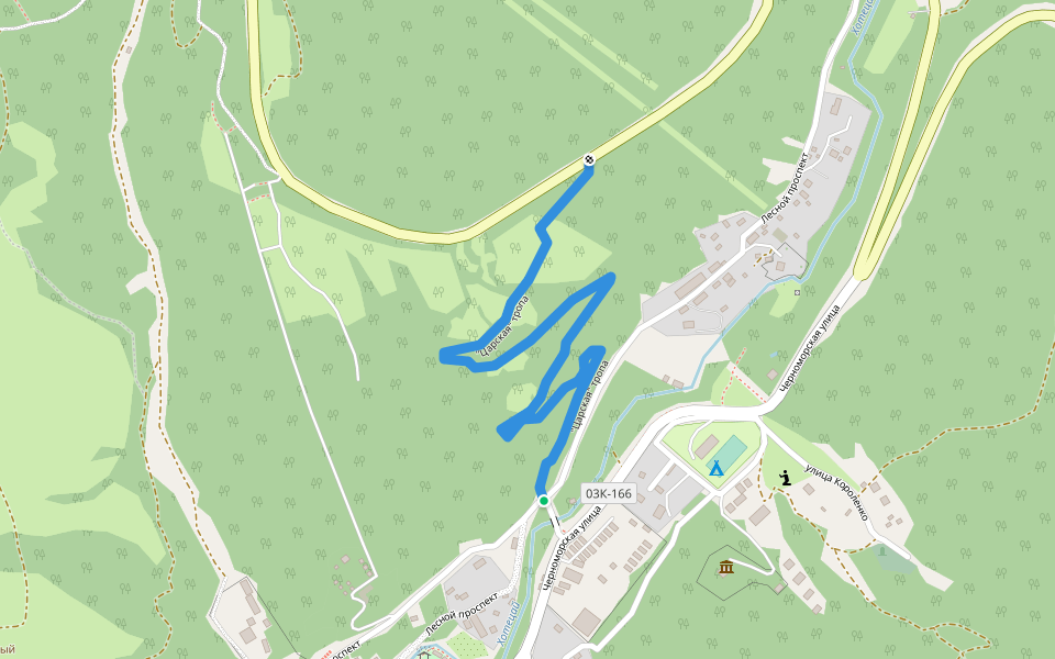 "Царская" тропа walking route map in Dzhankhot