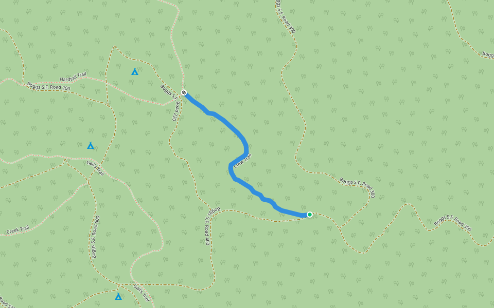 Crew Trail walking route map in Middletown