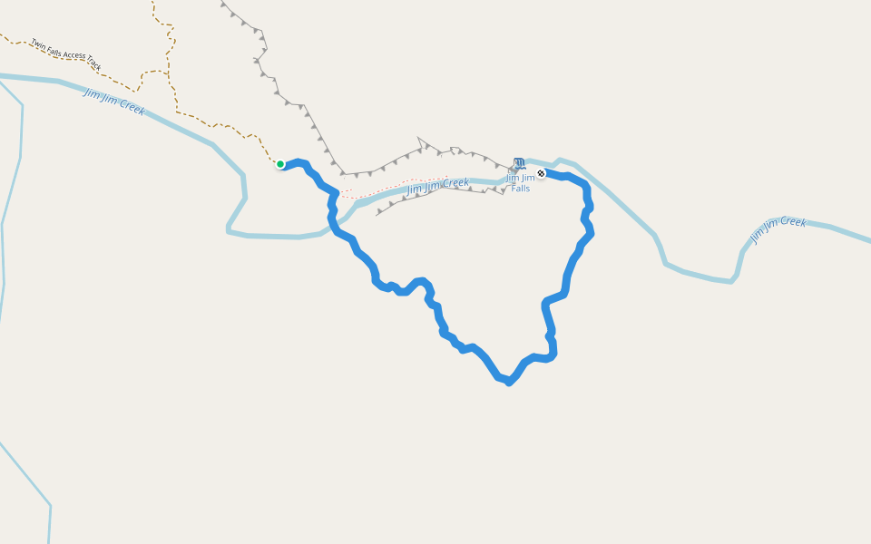 Barrk Marlam Walk walking route map in Kakadu