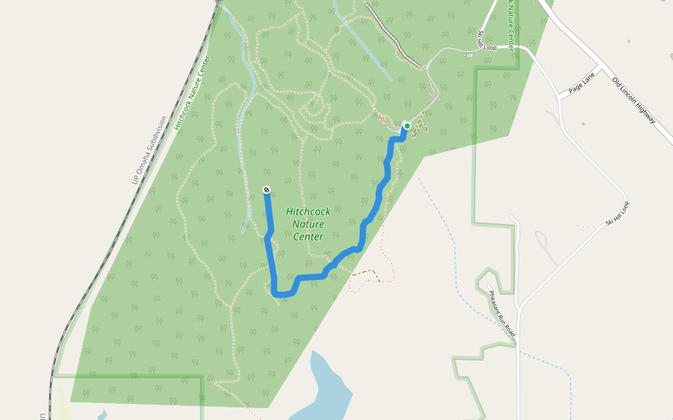 Badger Ridge Tail walking route map in Honey Creek