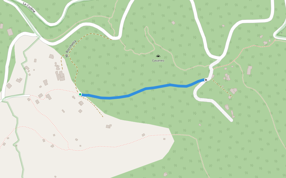 M. Rocchetta walking route map in Lerici