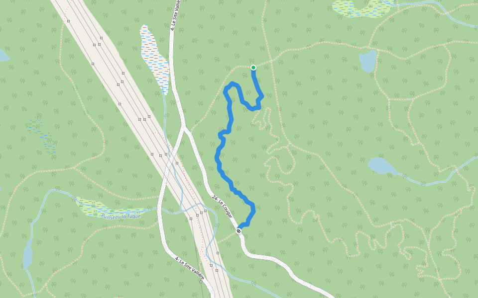 31- Dan Express walking route map in La Tuque