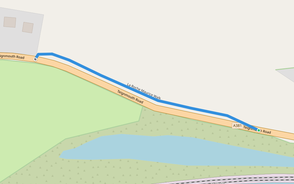 La Roche Maurice Walk walking route map in Bishopsteignton