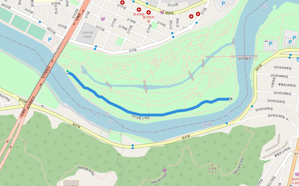 십리대밭 산책로