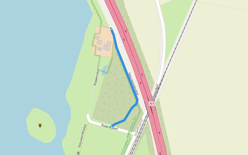 Naturwanderpfad walking route map in Ratekau
