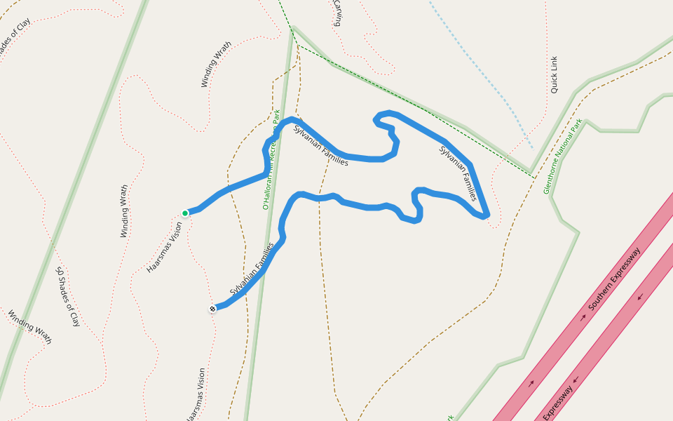 Sylvanian Families walking route map in O'Halloran Hill