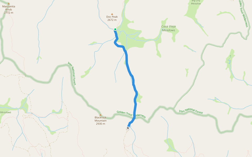 Casa Vieja Trail walking route map in Pearsonville