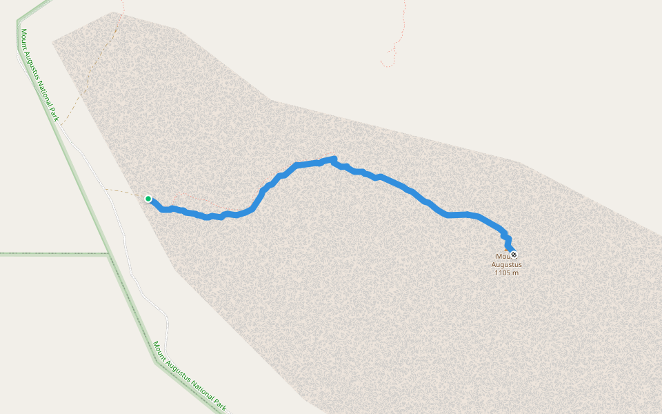 The Summit Trail walking route map in East Lyons River