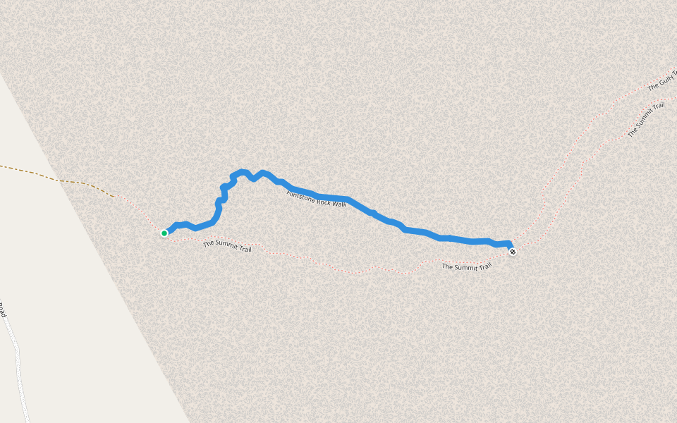 Flintstone Rock Walk walking route map in East Lyons River