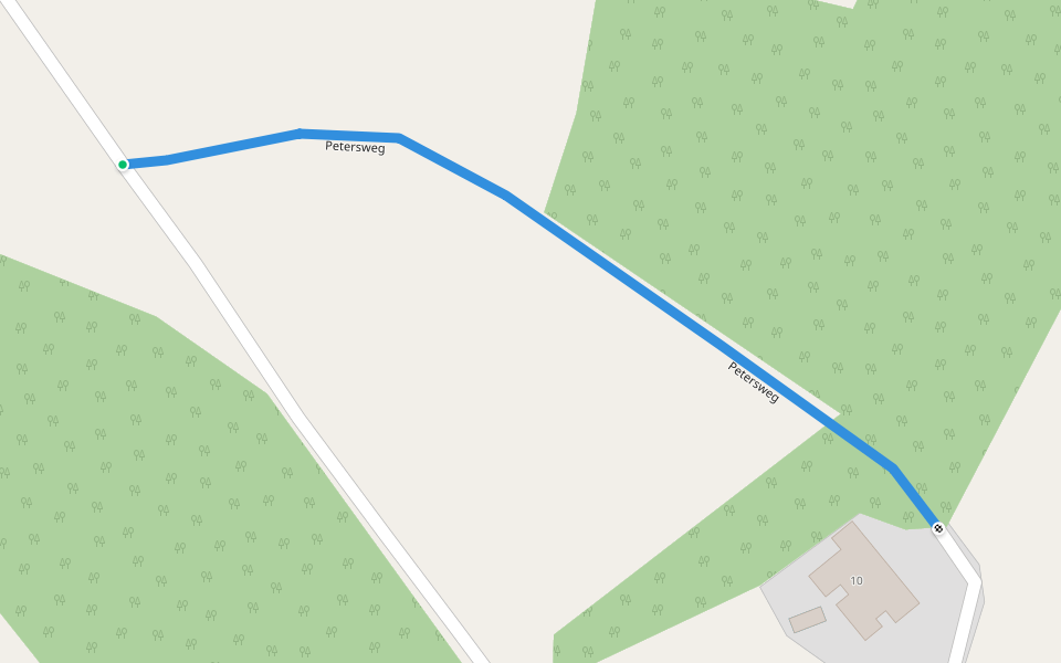 Petersweg walking route map in Schwarzenfeld