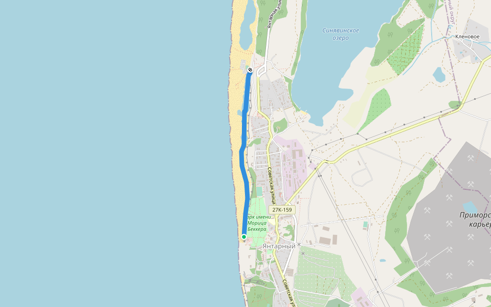 Променад walking route map in Pokrovskoe