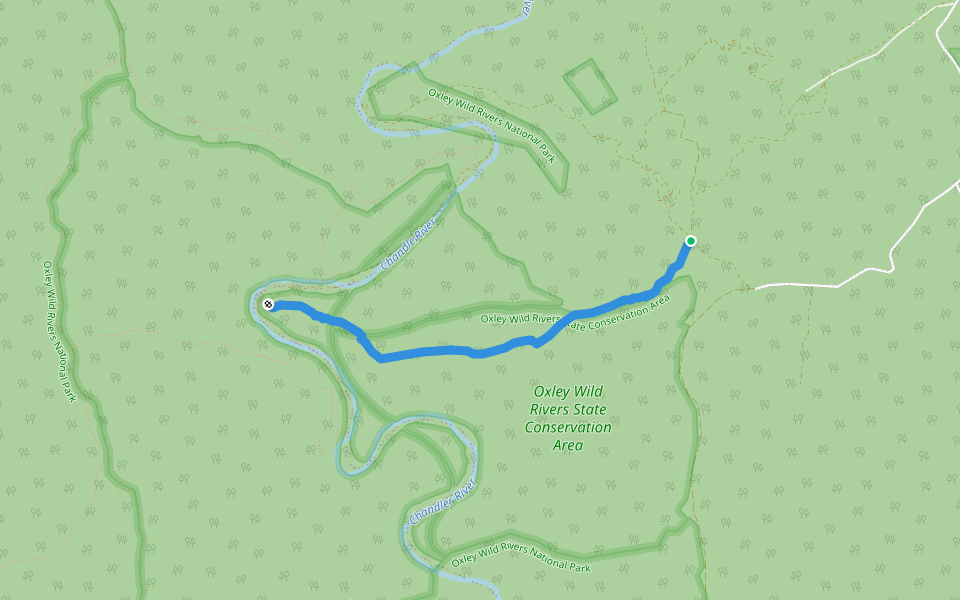 Sidle Ridge (old bridle track);Horseshoe Ridge walking route map in Jeogla