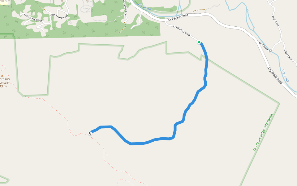 German Hollow (Yellow) walking route map in Arkville