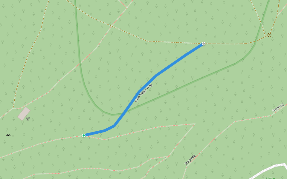 Otto Säggi Weg walking route map in Grenzach-Wyhlen