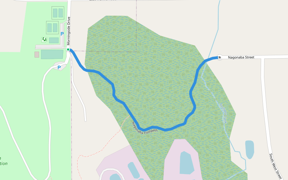 Nagonaba Footpath walking route map in Northport