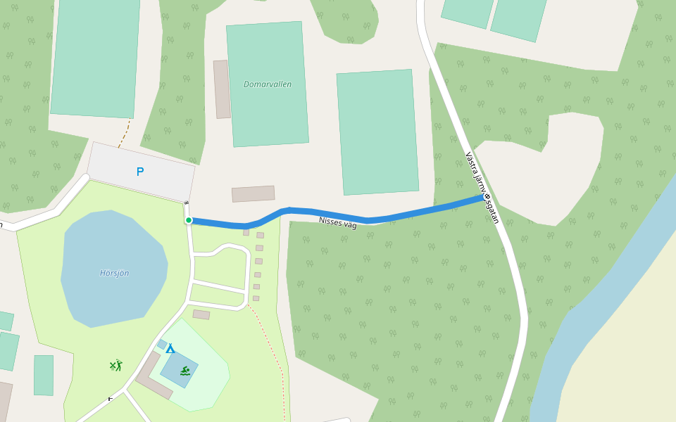 Nisses väg walking route map in Smålandsstenar