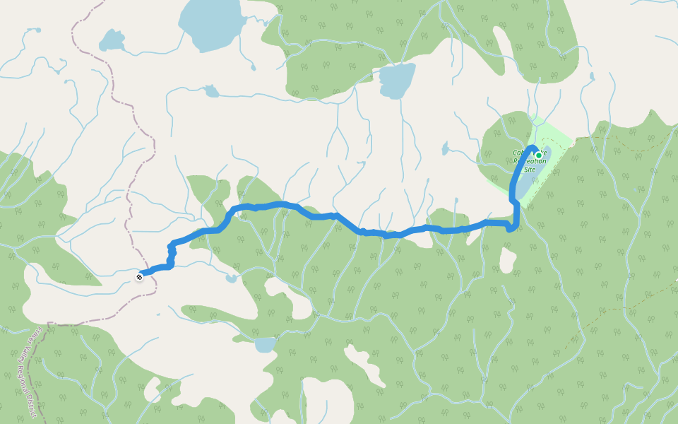 Heather Basin Trail (Conair Memorial Trail) walking route map in Lower Nicola
