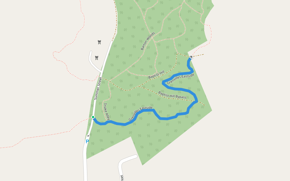 Grenvilles Eastside walking route map in Newport