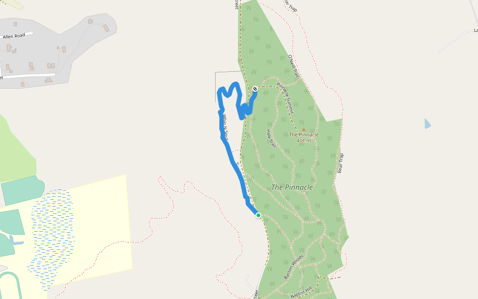 Whip N Spur walking route map in Newport