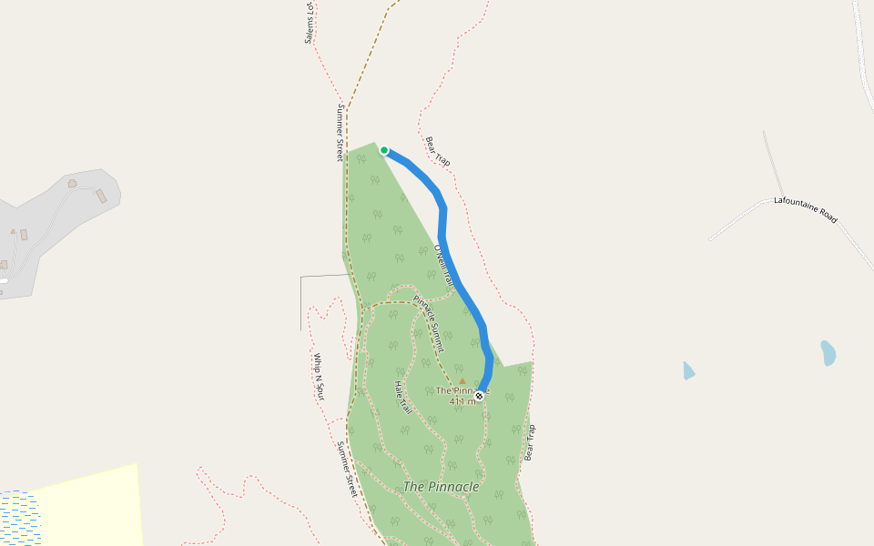 O'Neill Trail walking route map in Newport