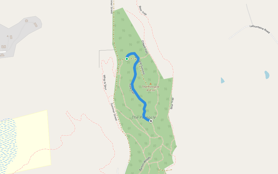 Hale Trail walking route map in Newport