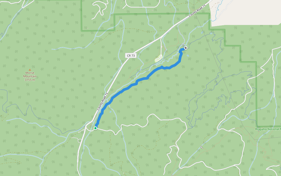 Flume walking route map in Fraser
