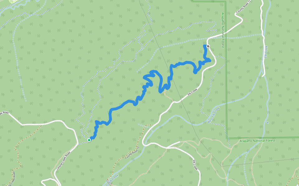 Iko walking route map in Fraser