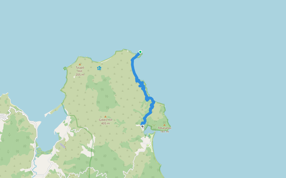 Mutton Cove Camp to Totaranui Camp (DoC) Hiking Trail Wainui Bay