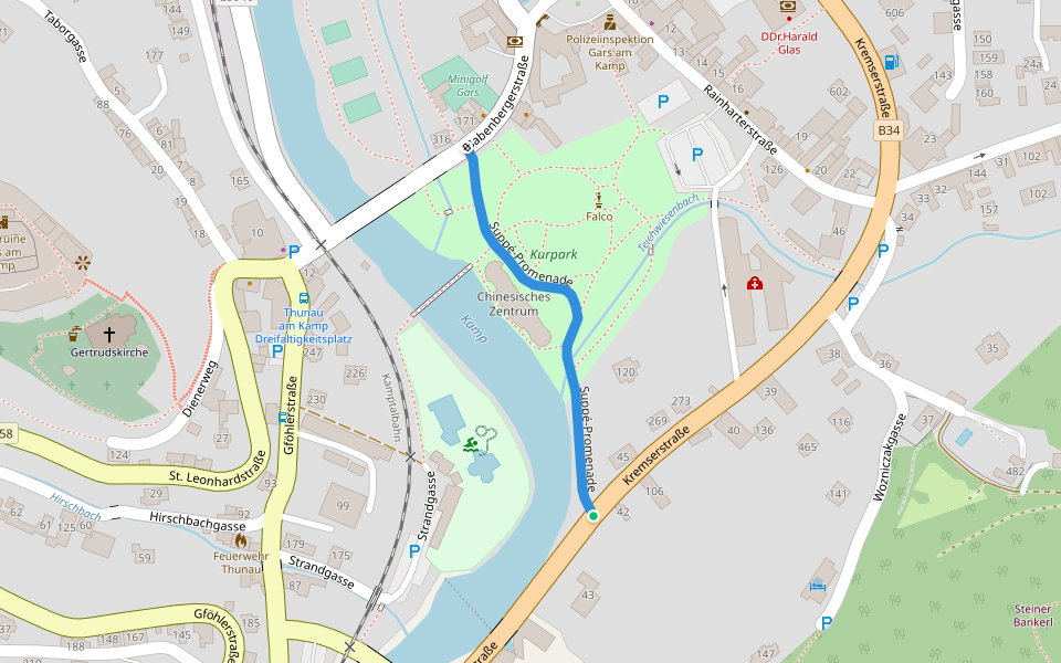 Suppépromenade walking route map in Gars am Kamp