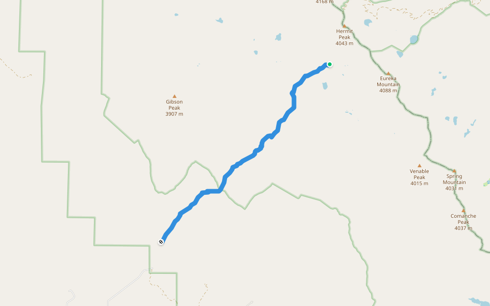 San Isabel Trail (FS858) walking route map in Westcliffe