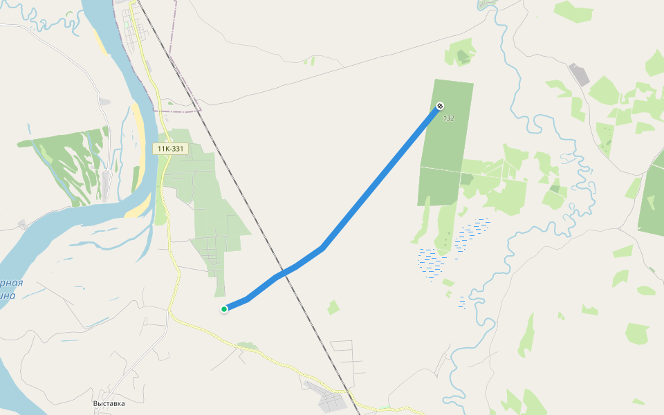 газ walking route map in Minevskaya