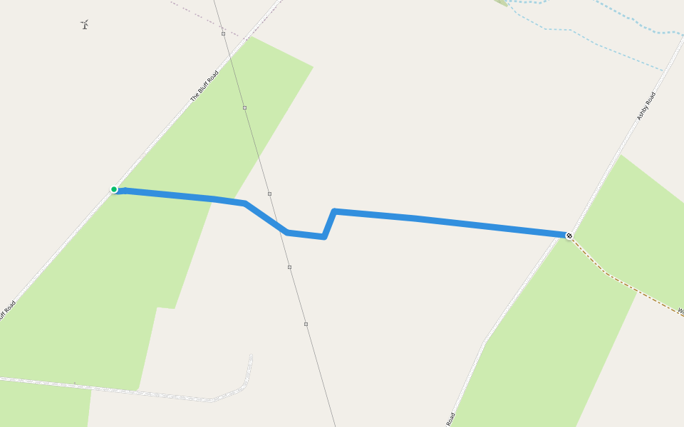 Heysen Trail walking route map in Hallett