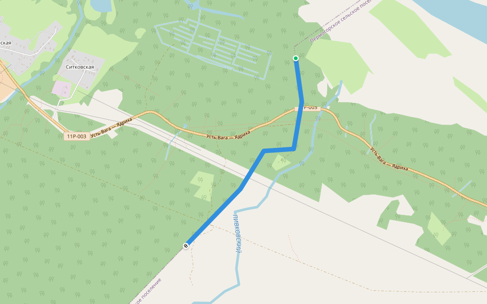 адм. гр walking route map in Sitkovskaya