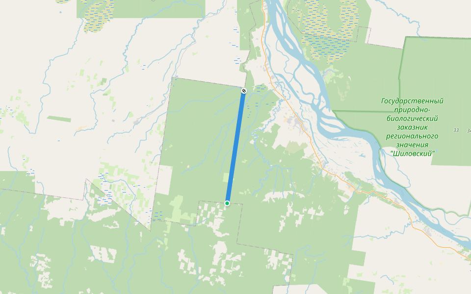 гр. кв. walking route map in Porozovskaya
