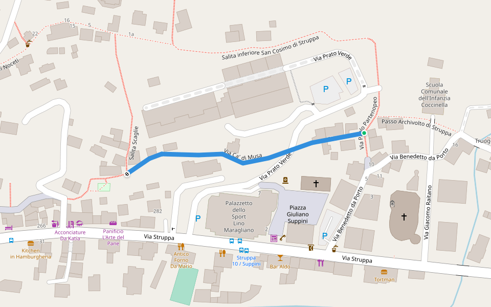 Via Cai Map Via Ca' di Musa Walking And Running Trail - Genova, Liguria | Pacer