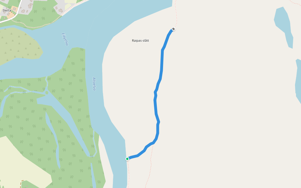 Jorrakjosen walking route map in Eiby