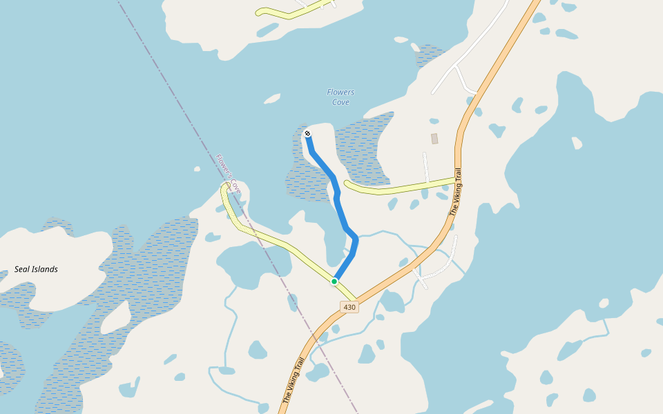 Thrombolites and Marjorie's Bridge Trail walking route map in Anchor Point