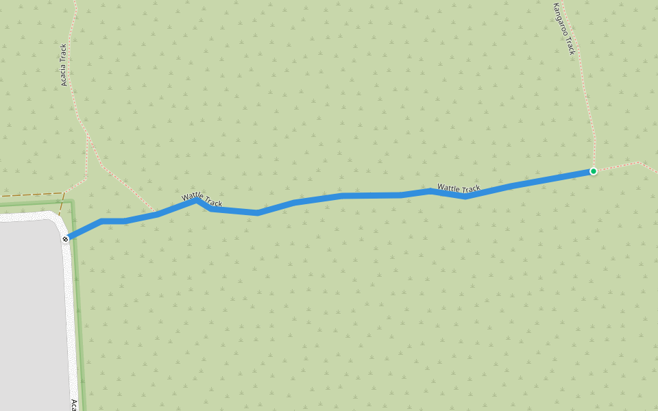 Wattle Track walking route map in Aldinga Beach