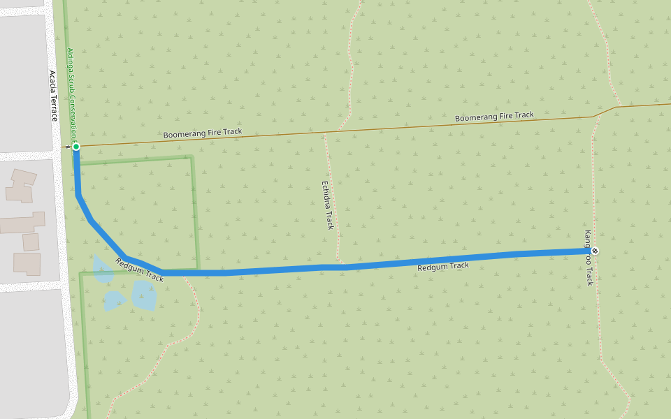 Redgum Track walking route map in Aldinga Beach